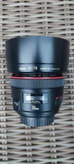 Canon EF 50MM 1.2 L Ultrasonic prime, Ophalen, Zo goed als nieuw, Standaardlens