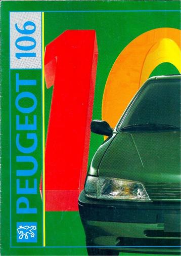 Folder Peugeot 106 1992 beschikbaar voor biedingen
