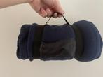 Nieuw: Fleece Deken/Plaid - Afneembare Handvat - Donkerblauw, Huis en Inrichting, Woonaccessoires | Plaids en Woondekens, Ophalen of Verzenden