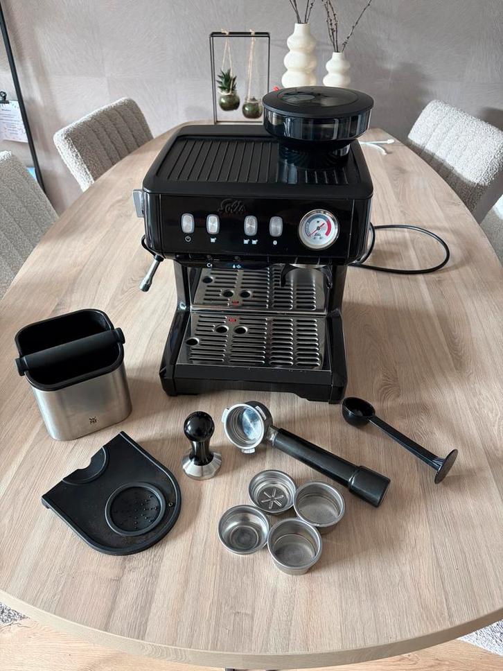 Koffiemachine Solis Grind & Infuse Compact 1018, Witgoed en Apparatuur, Koffiezetapparaten, Gebruikt, Koffiebonen, Koffiemachine