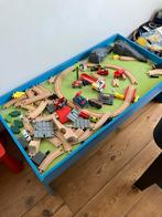 Treintafel met treinbaan (elektrisch!), Ophalen, Gebruikt