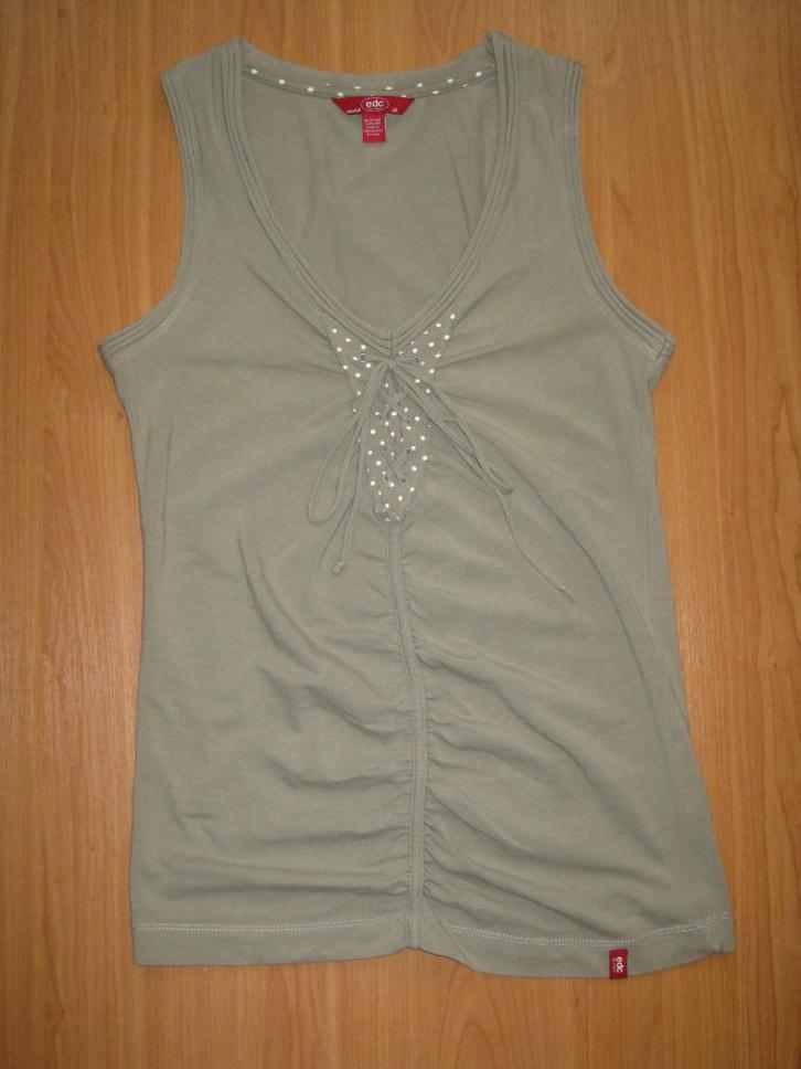 Top EDC by Esprit maat M valt kleiner, Kleding | Dames, Tops, Zo goed als nieuw, Maat 36 (S), Groen, Zonder mouw, Ophalen
