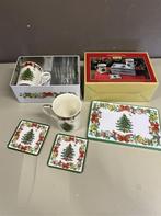 Kerst mokken in bewaarblik Pimpernel Spode christmas tree gi, Diversen, Kerst, Nieuw, Ophalen of Verzenden, Nvt, Nvt