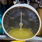 Weegschaal Weegschaaltje vintage keukenweegschaaltje decorat, Ophalen of Verzenden