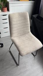 Eetkamerstoel grijs/taupe, Huis en Inrichting, Stoelen, Ophalen, Zo goed als nieuw, Grijs, Eén