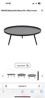 WOOOD bijzettafel Mesa XXL rond zwart 100 cm diameter, Huis en Inrichting, Tafels | Salontafels, Ophalen, Modern tot klassiek
