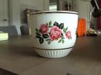 Originele Sphinx Maastricht aardewerk overpot met rozen, Antiek en Kunst, Ophalen of Verzenden