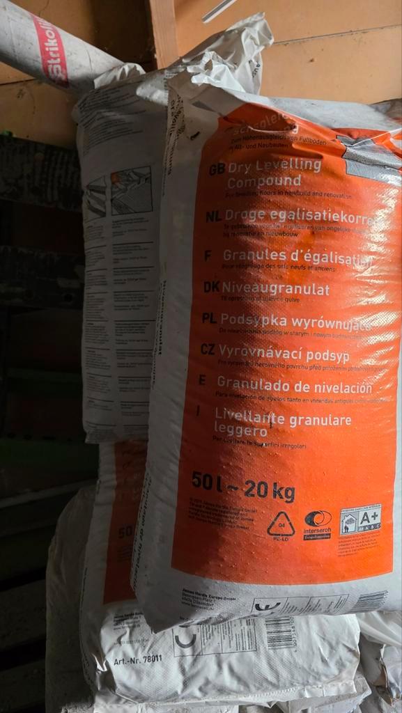 Fermacell Egalisatiekorrels - 3 Zakken, Doe-het-zelf en Verbouw, Isolatie en Afdichting, Ophalen