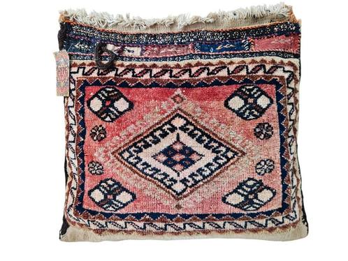 Handmade Persian wool Decorative cushion Tribal 44x47cm, Huis en Inrichting, Woonaccessoires | Kussens, Gebruikt, Overige kleuren
