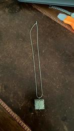 Antieke ketting zilver met edelsteen, Ophalen of Verzenden, Zo goed als nieuw, Zilver, Met edelsteen