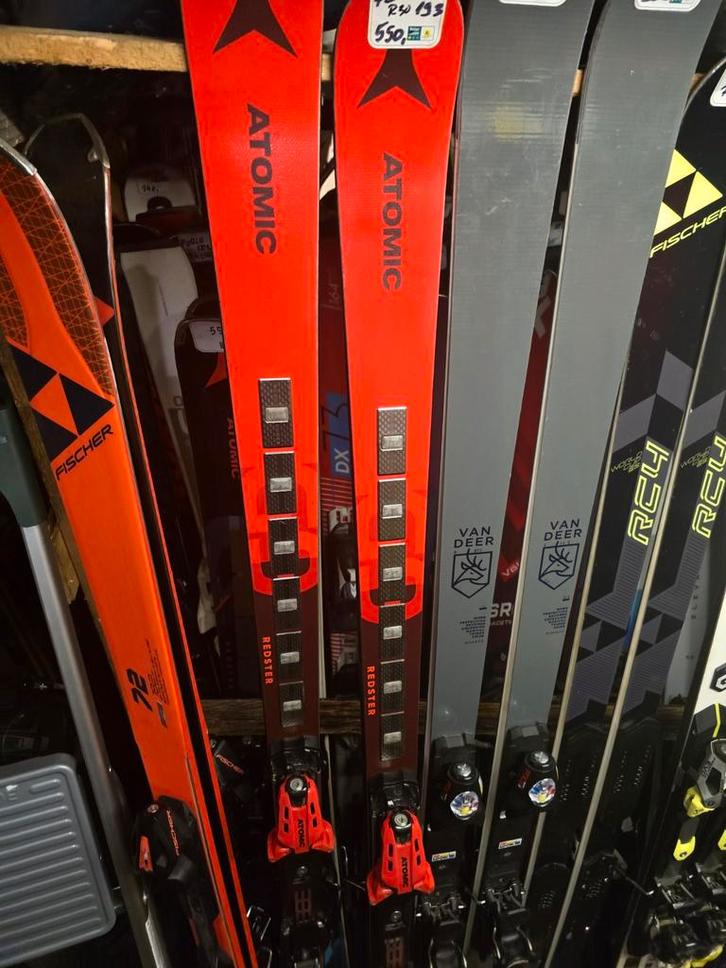 193cm FIS ATOMIC REDSTER G9 WEDSTRIJD R30 NP1450€, Sport en Fitness, Skiën en Langlaufen, Zo goed als nieuw, Ski's, Skiën, Atomic