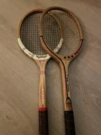 2 antieke houten rackets, Sport en Fitness, Tennis, Racket, Zo goed als nieuw, Ophalen