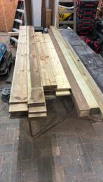 Geïmpregneerd vuren/ tuinhout, Ophalen, Zo goed als nieuw, 250 cm of meer, Planken