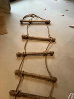 oude trap touw hout ladder, Ophalen of Verzenden, Gebruikt, Ladder, Minder dan 2 meter