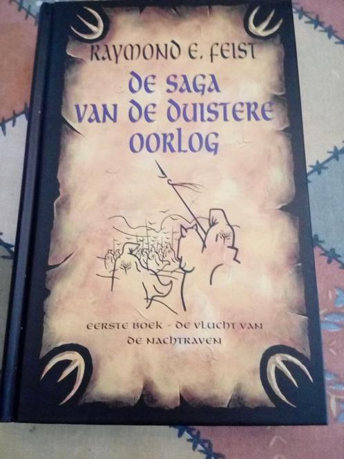Feist Duistere oorlog Vlucht van de nachtraven.Hardcover D1, Boeken, Fantasy, Gelezen, Ophalen