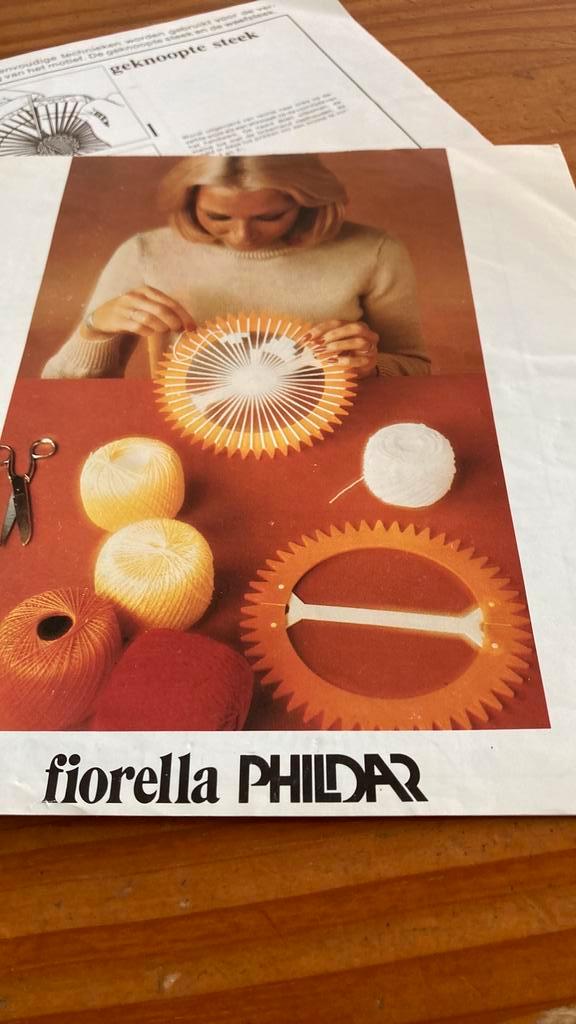 Vintage Fiorella Phildar Handwerkmiddel, Hobby en Vrije tijd, Breien en Haken, Gebruikt, Breien, Overige typen, Ophalen of Verzenden