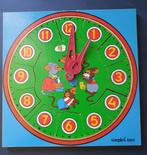 Houten klokpuzzel van Simplex toys. vintage, Ophalen of Verzenden, 10 tot 50 stukjes, Gebruikt, Van hout
