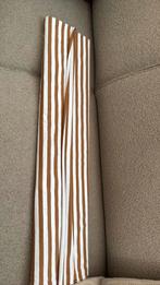Stof caramel/ecru strepen ca. 180 cm, 120 cm of meer, Nieuw, Ophalen of Verzenden, Katoen
