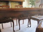 Vintage eiken tafel 150x100x77cm + verlengen 100, Huis en Inrichting, Tafels | Eettafels, Ophalen, Landelijk vintage brocante