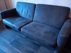 Mooie 3-zits bank van microleder - antraciet, Huis en Inrichting, Ophalen, Gebruikt, Driepersoons, Rechte bank