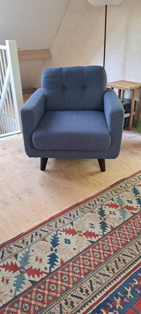 Prettig zittende fauteuil, Huis en Inrichting, Fauteuils, Gebruikt, Stof, Minder dan 50 cm, 75 tot 100 cm, Ophalen