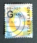 Nederland 2024 Frankeerzegel G van 50 - 350 gram gestempeld, Verzenden, Na 1940, Gestempeld