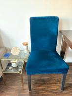 4x ikea eettafel stoelen hendriksdal blauw, Ophalen of Verzenden, Zo goed als nieuw, Blauw, Vier