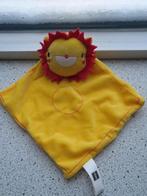 Knuffeldoek leeuw of leeuwtje van Hema geel oranje velours, Ophalen of Verzenden, Zo goed als nieuw, Overige typen