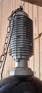 Grote vintage industriële fabriekslamp, hanglamp., Ophalen, Gebruikt, Vintage industrieel en stoer wonen of werken, .