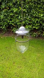 Hanglamp: glas met metaal, Ophalen of Verzenden, Zo goed als nieuw, Glas, 75 cm of meer