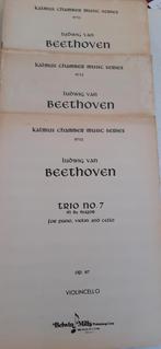 Bladmuziek ensemble Beethoven trio op. 7 cello piano viool, Muziek en Instrumenten, Gebruikt, Klassiek, Overige soorten, Ophalen of Verzenden