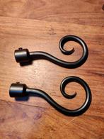 Sierlijke Gordijnroede Stoppers - Metaal, Huis en Inrichting, Stoffering | Gordijnen en Lamellen, Minder dan 50 cm, Verzenden