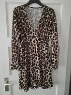 Panterprint jurk maat M/ L, Maat 38/40 (M), Bruin, Ophalen of Verzenden, Zo goed als nieuw