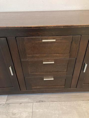Eiken Dressoir - 185x50x90 cm beschikbaar voor biedingen