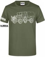 legervoertuig DAF YA126 T-shirt – Legerkleding maten S-4XL D, Maat 38/40 (M), Nieuw, Ophalen of Verzenden, Onbekend