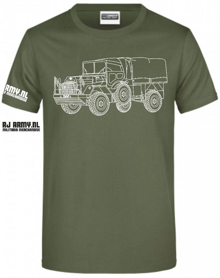 legervoertuig DAF YA126 T-shirt – Legerkleding maten S-4XL D, Kleding | Dames, T-shirts, Nieuw, Maat 38/40 (M), Groen, Korte mouw