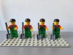 Lego boer met groene overall, rode geruite blouse en schep, Gebruikt, Ophalen of Verzenden, Lego, Losse stenen