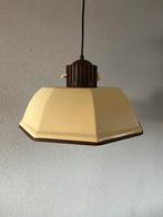Geweldige vintage kunststof 8-hoekige hanglamp, Ophalen of Verzenden, Kunststof, Vintage, Minder dan 50 cm