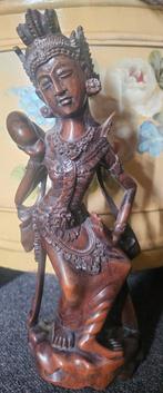 Oosters hardhouten beeld Balinese godin, Antiek en Kunst, Kunst | Beelden en Houtsnijwerken, Ophalen of Verzenden
