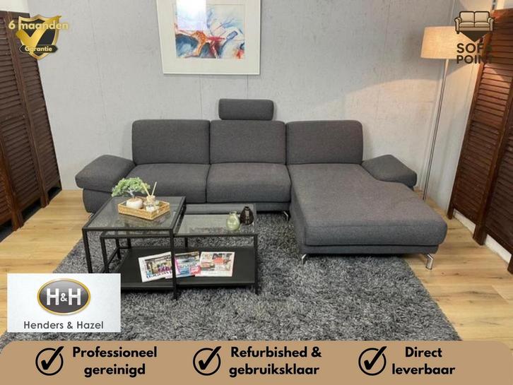 GRATIS LEVERING Nette “Henders&Hazel Passau” Antraciet, Huis en Inrichting, Banken | Bankstellen, Vierpersoons of meer, Stof, Ophalen of Verzenden
