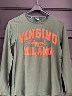 T shirt met lange mouwen groen Vingino maat 12 / 152, Ophalen of Verzenden, Zo goed als nieuw, Vingino, Shirt of Longsleeve