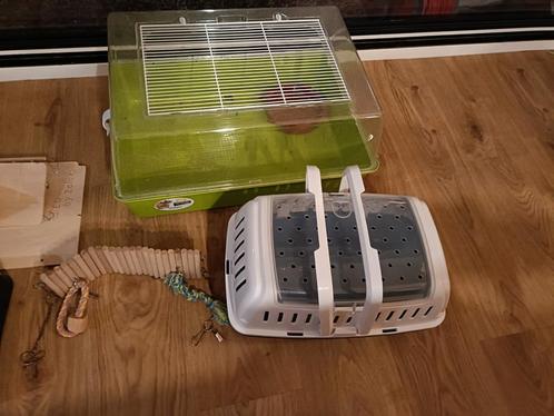 Knaagdier kooi, reiskooi, veel toebehoren, Dieren en Toebehoren, Knaagdieren en Konijnen | Hokken en Kooien, Kooi, Minder dan 60 cm