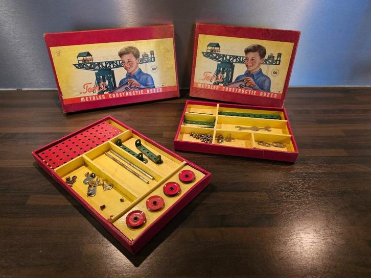 Temsi constructiedozen 00 en 00A, Verzamelen, Speelgoed, Gebruikt, Ophalen of Verzenden