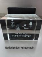 Glazen Kubus Nederlandse Krijgsmacht - Welkom Thuis, Verzamelen, Ophalen of Verzenden, Landmacht, Nederland