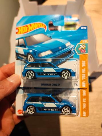 Hot Wheels '90 Honda Civic EF blauw 28/250 beschikbaar voor biedingen