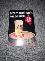 Dommelsch bier blikken bordje replica Emaille, Verzamelen, Biermerken, Ophalen of Verzenden, Zo goed als nieuw, Reclamebord, Plaat of Schild