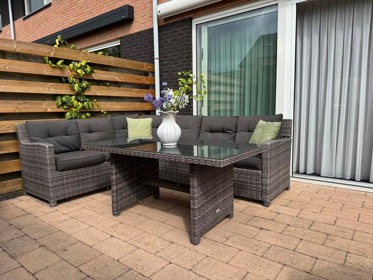 Loungeset tuinset buiten Garden Impression compleet, Tuin en Terras, Tuinsets en Loungesets, Gebruikt, Wicker, Ophalen