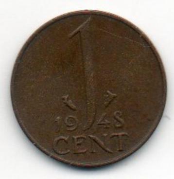 Aanbieding!  Setje van 4 Wilhelmina munten 1948		 beschikbaar voor biedingen
