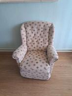 Comfortabele fauteuil met klassieke print, Huis en Inrichting, Fauteuils, Ophalen