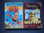 3 Dreamworks Films: Shrek 1, Shrek 2 en Bee Movie, Amerikaans, Ophalen of Verzenden, Tekenfilm, Zo goed als nieuw